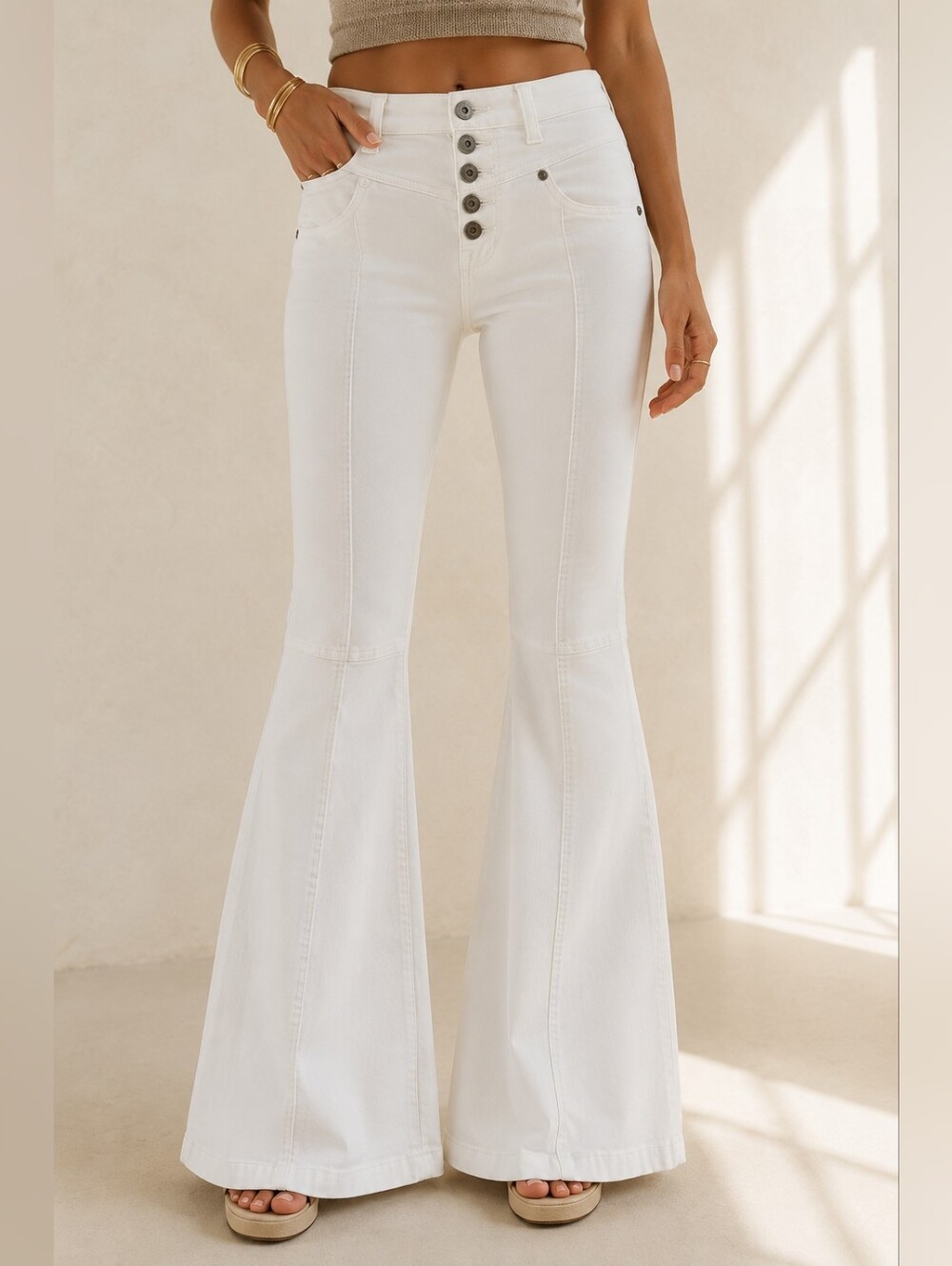 8. Free People Flare Jeans